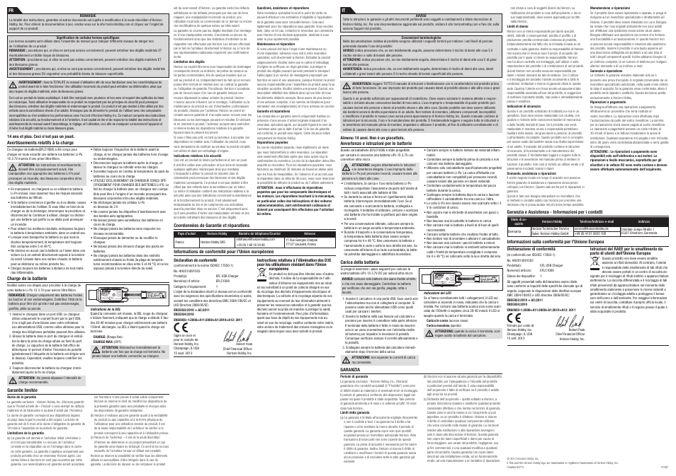 Eflc1008 | E-flite 1S USB Li-Po Charger, 300mA User Manual | Page 2 / 2