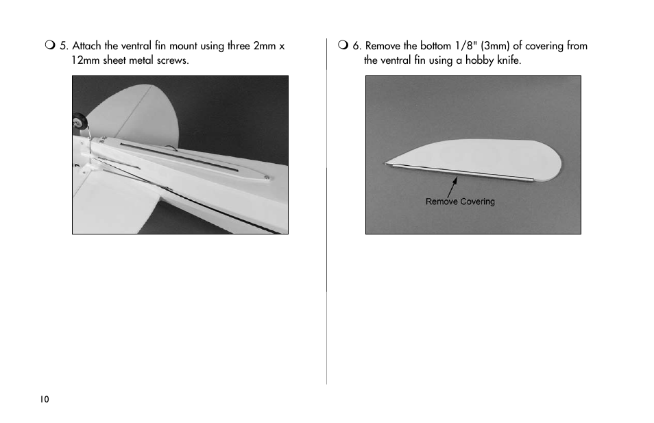 E-flite 25-Size Fiberglass ARF Floats User Manual | Page 10 / 32