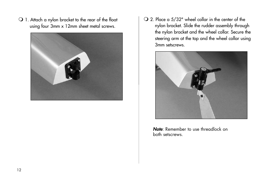 E-flite 25-Size Fiberglass ARF Floats User Manual | Page 12 / 32