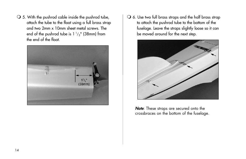 E-flite 25-Size Fiberglass ARF Floats User Manual | Page 14 / 32