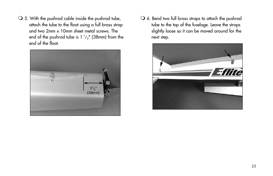 E-flite 25-Size Fiberglass ARF Floats User Manual | Page 23 / 32