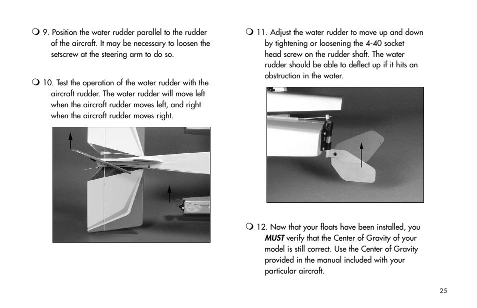 E-flite 25-Size Fiberglass ARF Floats User Manual | Page 25 / 32