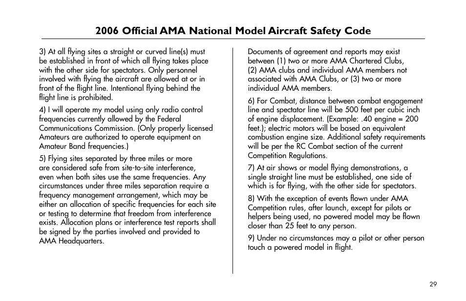 E-flite 25-Size Fiberglass ARF Floats User Manual | Page 29 / 32