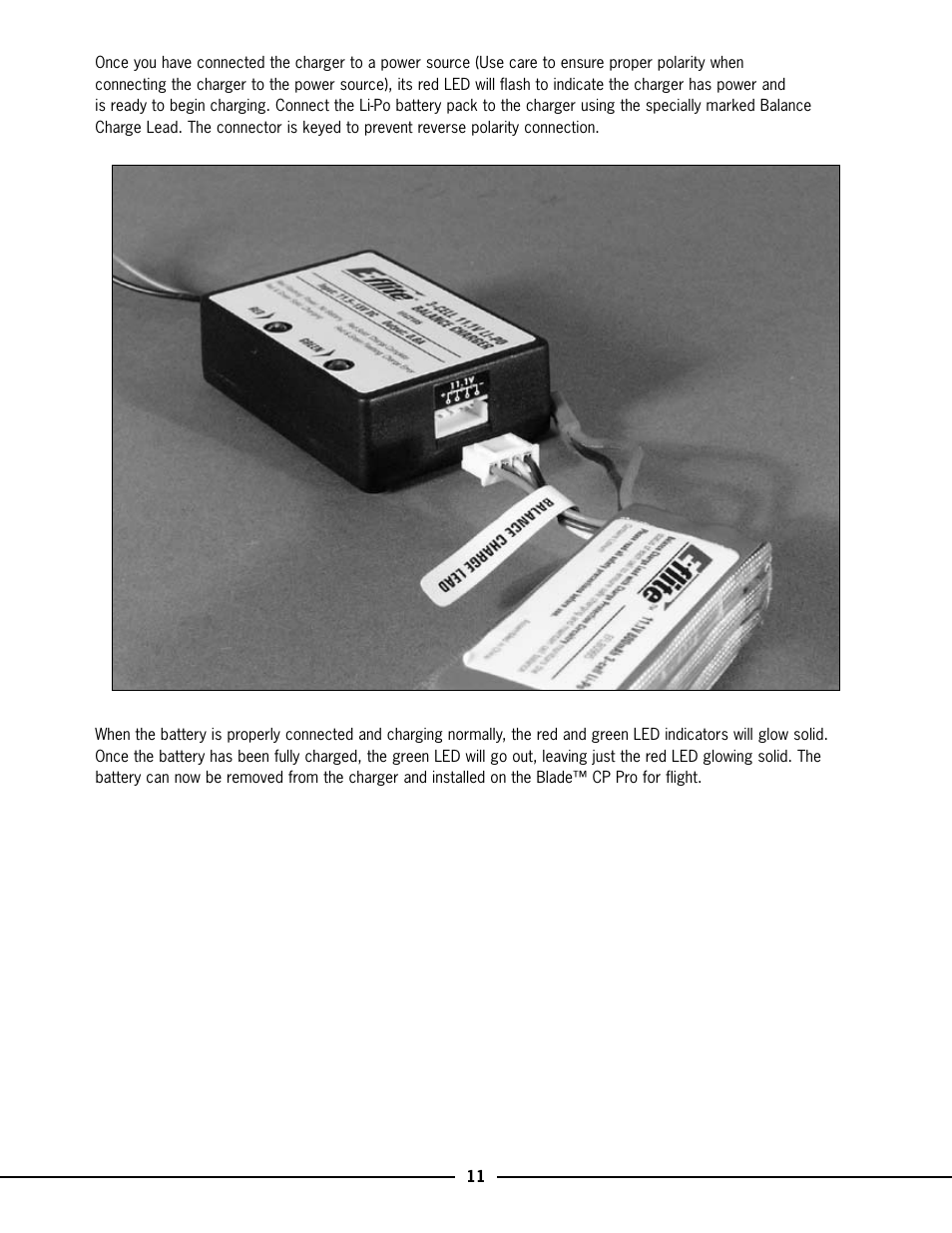 E-flite 3-Cell LiPo Balancing Charger, 0.8A User Manual | Page 5 / 6