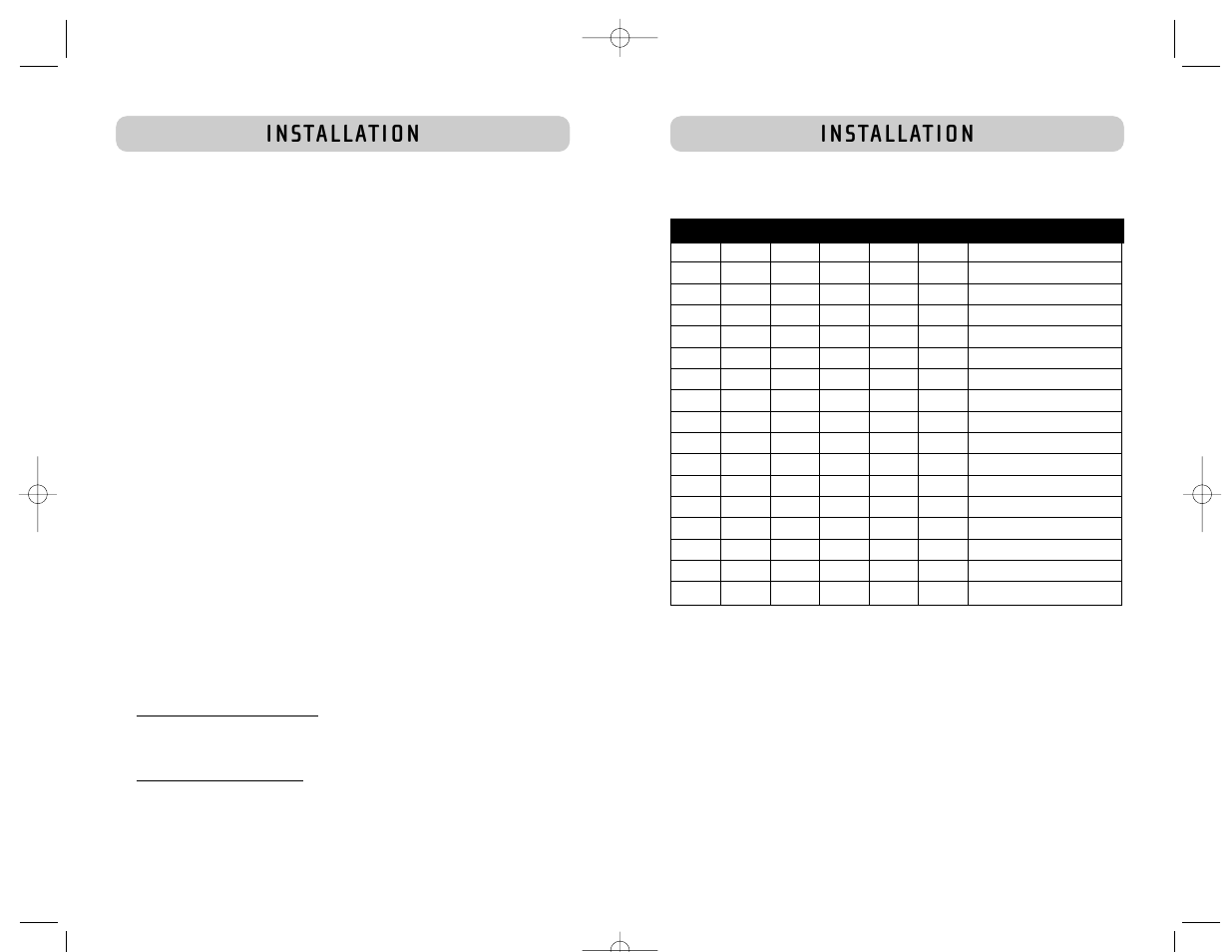 I n sta l l at i o n, Dip switch configuration chart | Belkin 2 Series User Manual | Page 9 / 22