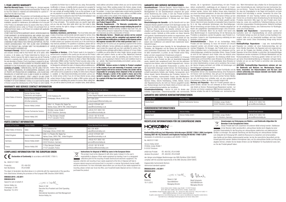 E-flite 40-Amp Pro Switch-Mode BEC Brushless ESC (V2) User Manual | Page 3 / 4