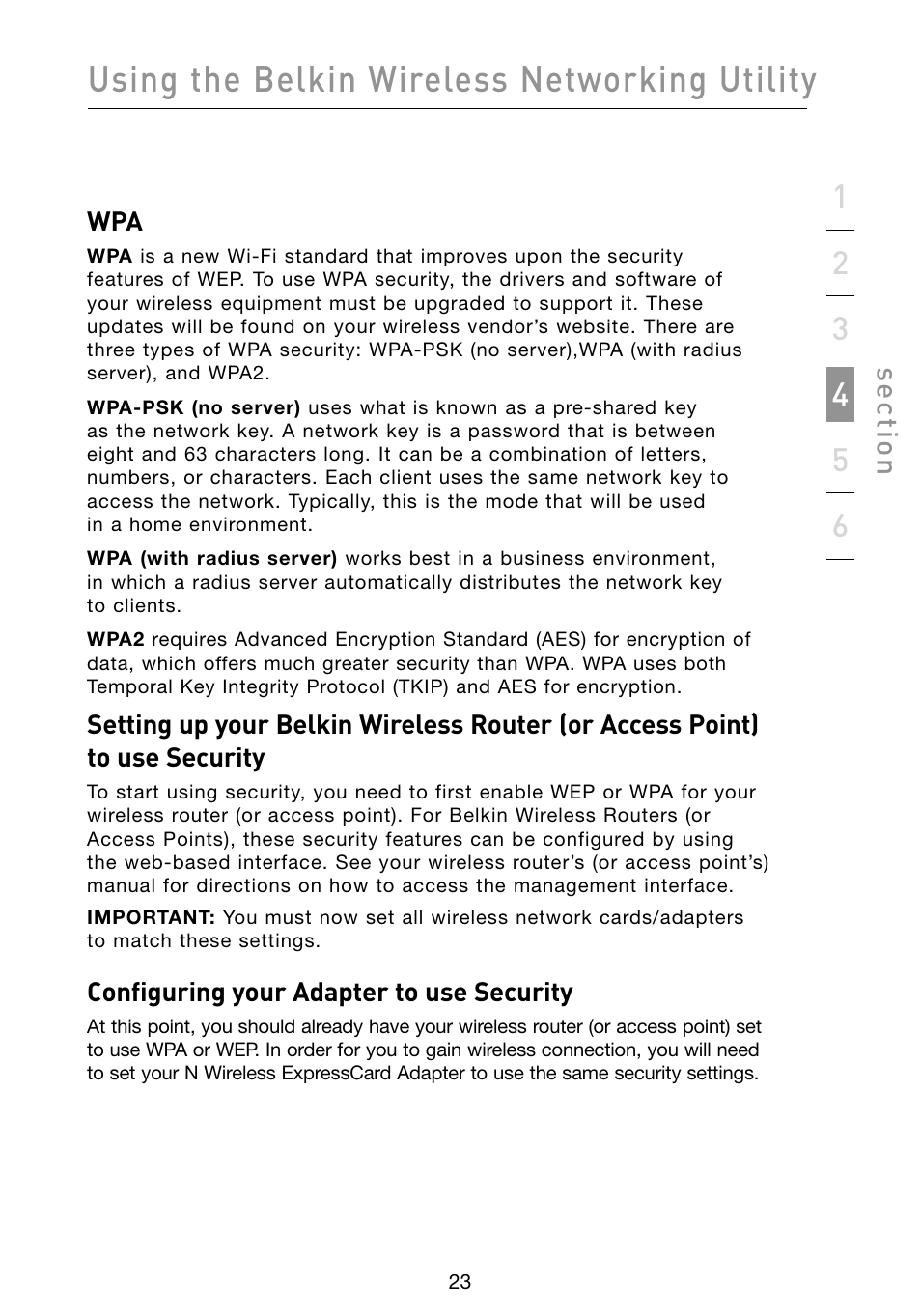 Using the belkin wireless networking utility | Belkin F5D8073 User Manual | Page 25 / 44