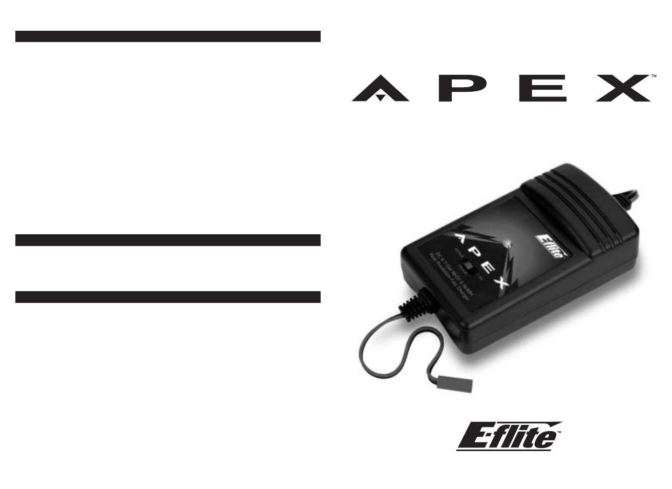 E-flite Apex DC 6/7 C Peak Predict Charger User Manual | 2 pages