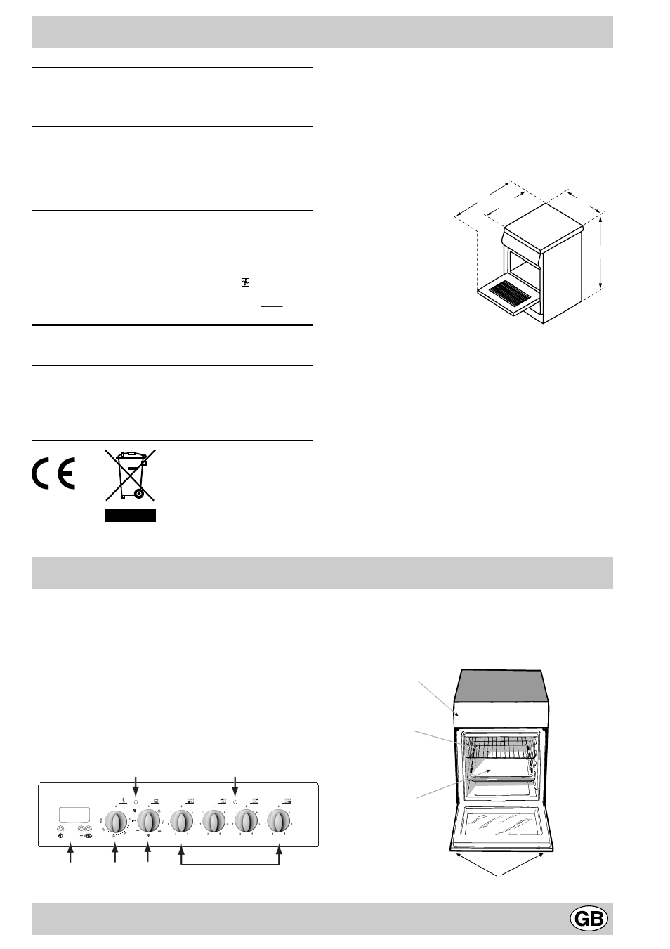 Technical characteristics | Indesit K3C55/R User Manual | Page 5 / 62