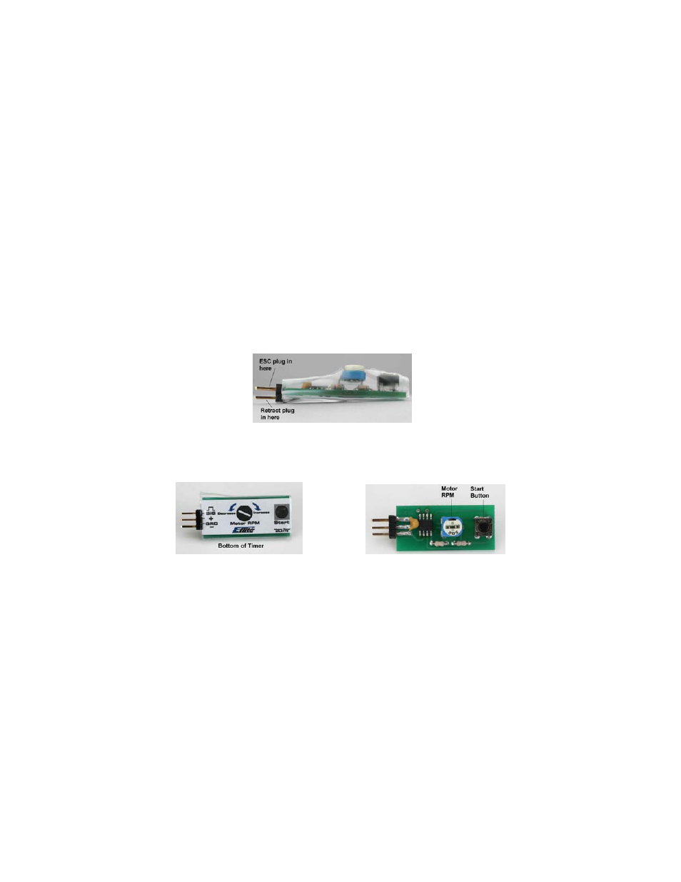 E-flite Control Line Motor Timer User Manual | 5 pages