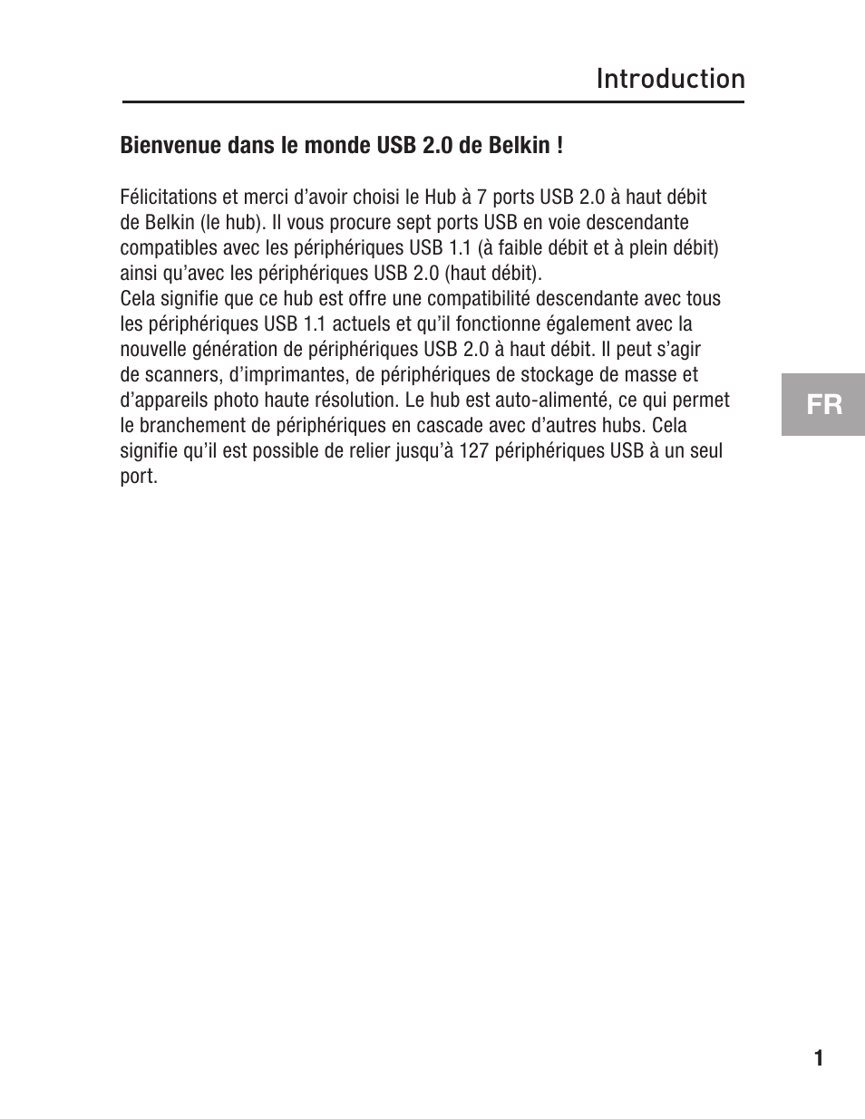 Introduction | Belkin F5U237 User Manual | Page 13 / 52