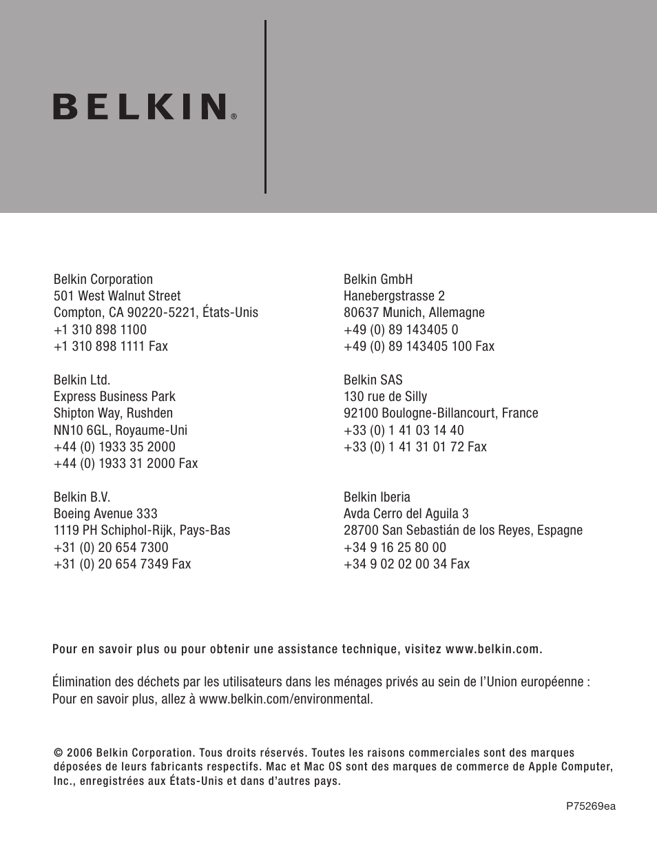 Belkin F5U237 User Manual | Page 18 / 52