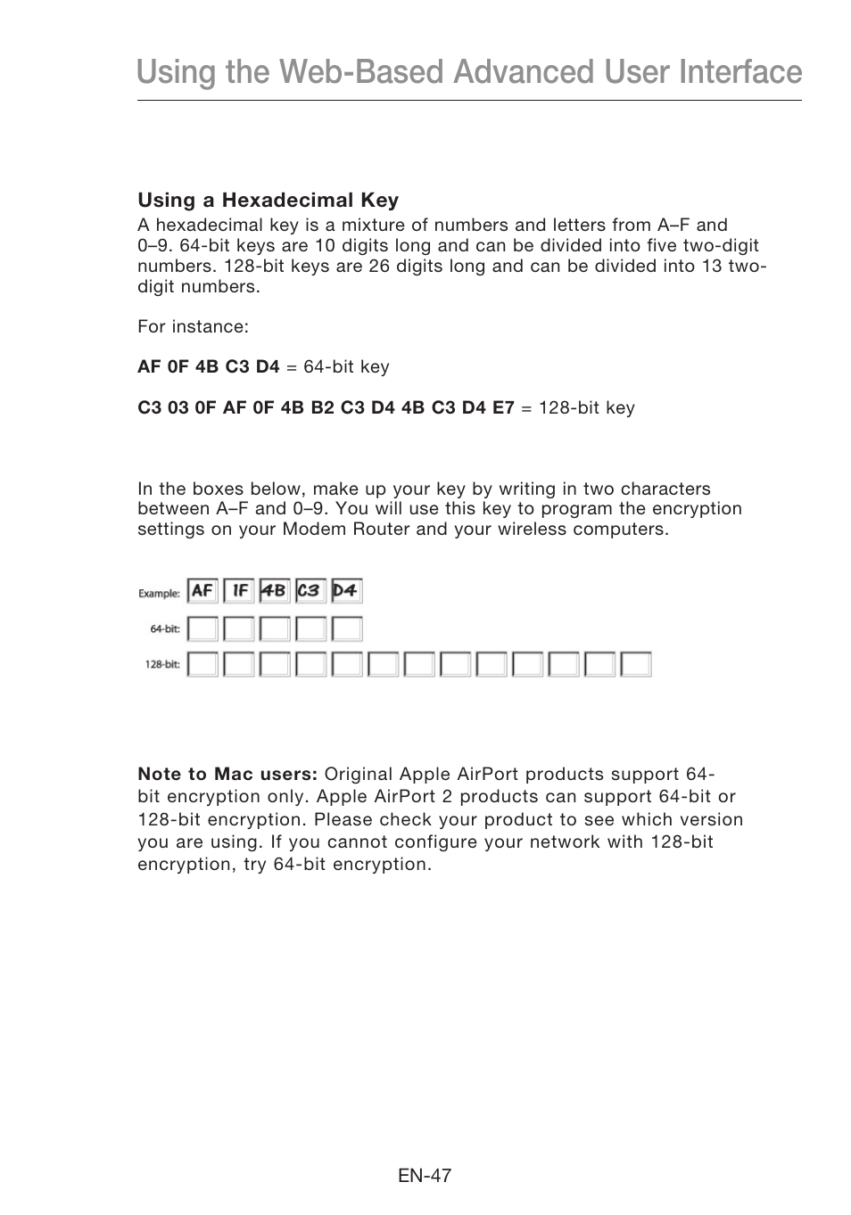 Using the web-based advanced user interface | Belkin N1 Wireless Modem Router F5D8631-4 User Manual | Page 49 / 102