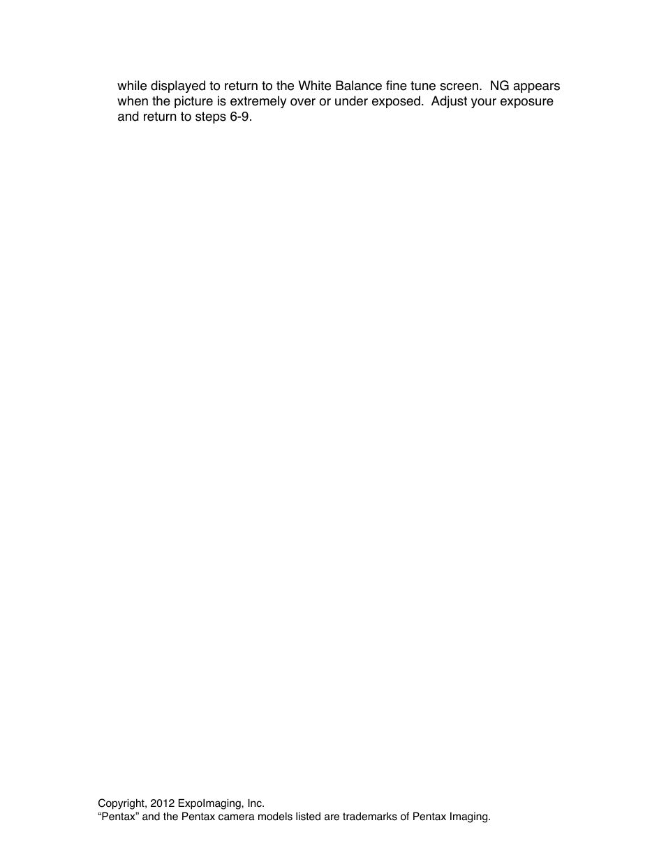 ExpoImaging ExpoDisc: Pentax Custom WB User Manual | Page 3 / 3