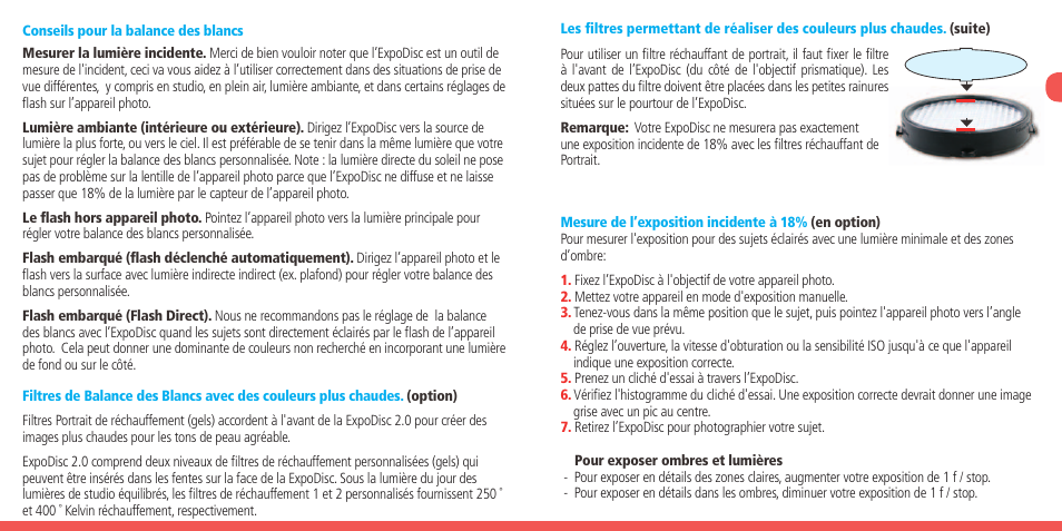 ExpoImaging ExpoDisc 2.0 Quickstart Guide User Manual | Page 5 / 9