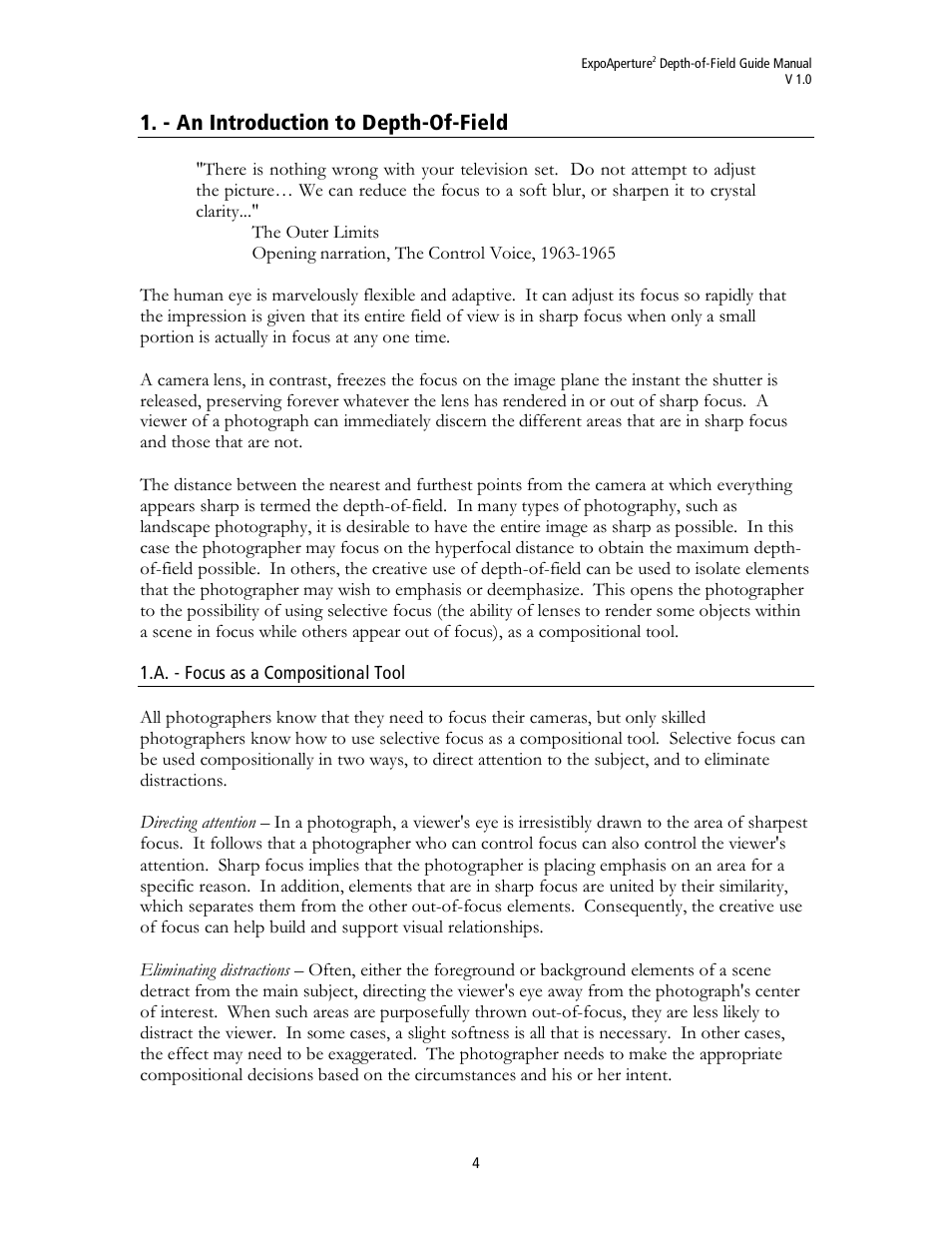 - an introduction to depth-of-field | ExpoImaging ExpoAperture2 Manual (Imperial/Standard) User Manual | Page 4 / 23