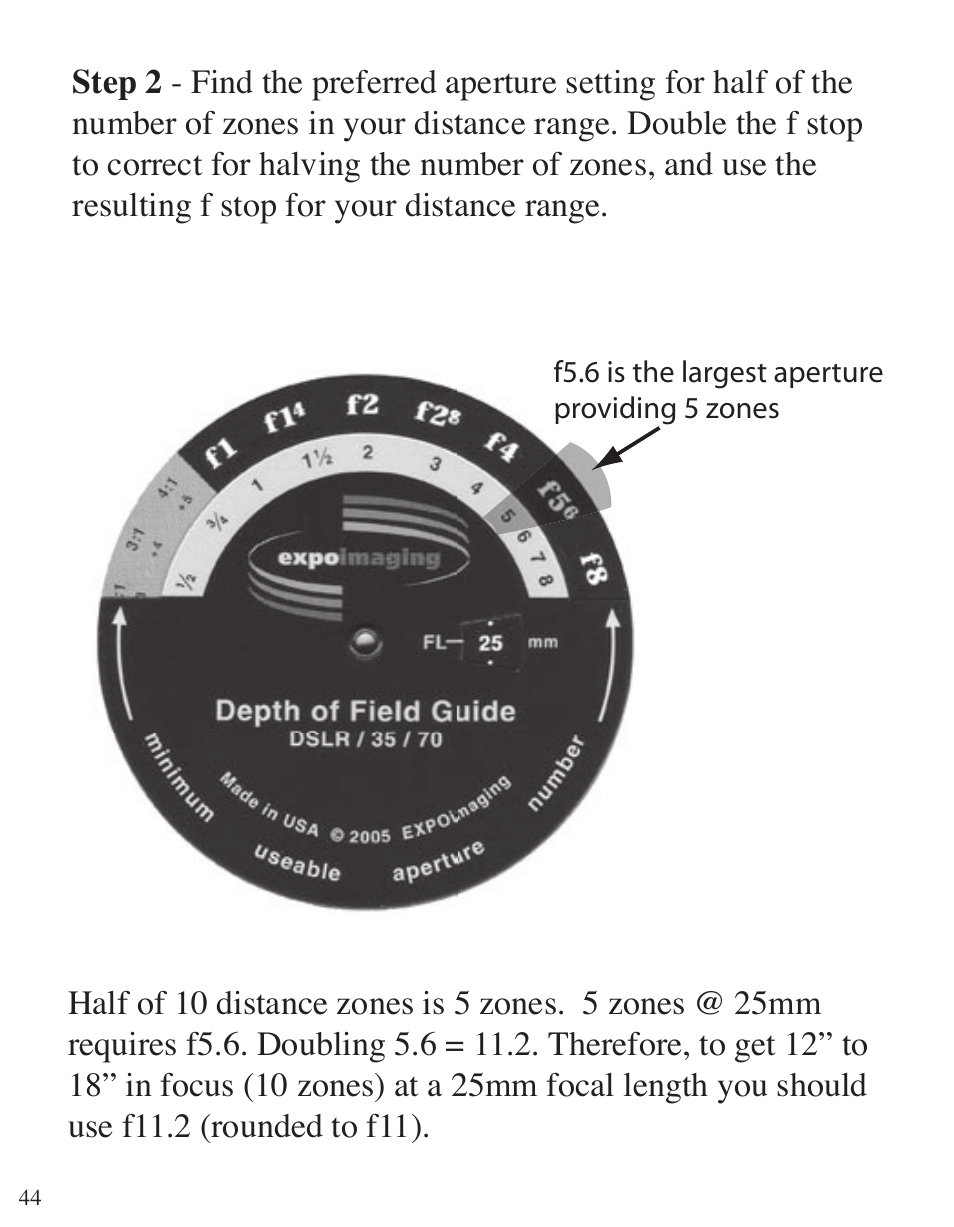 ExpoImaging ExpoAperture User Manual | Page 44 / 48