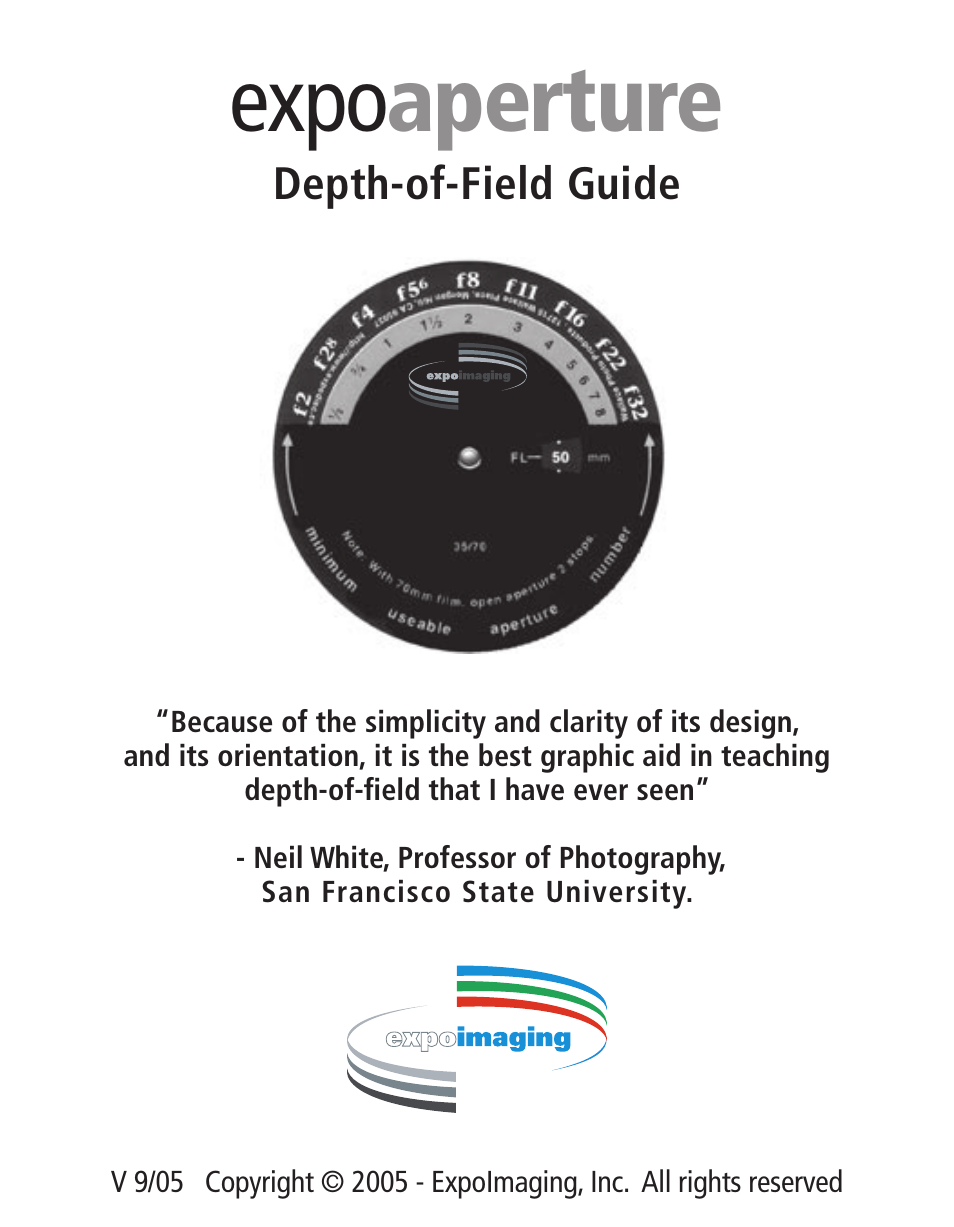 Expo aperture | ExpoImaging ExpoAperture User Manual | Page 48 / 48