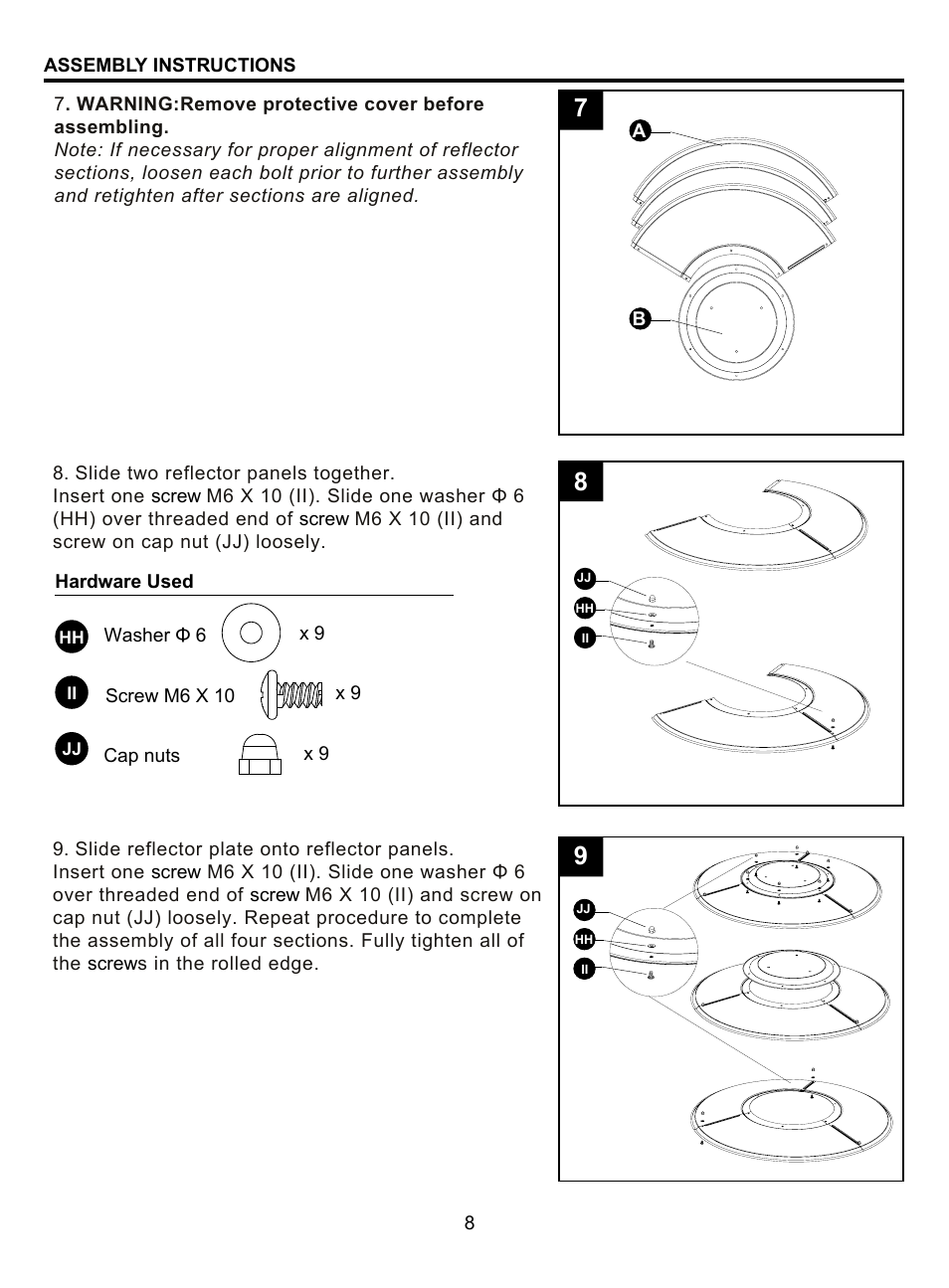 Garden Sun Heater HSS-RS-GH Bullet User Manual | Page 8 / 19