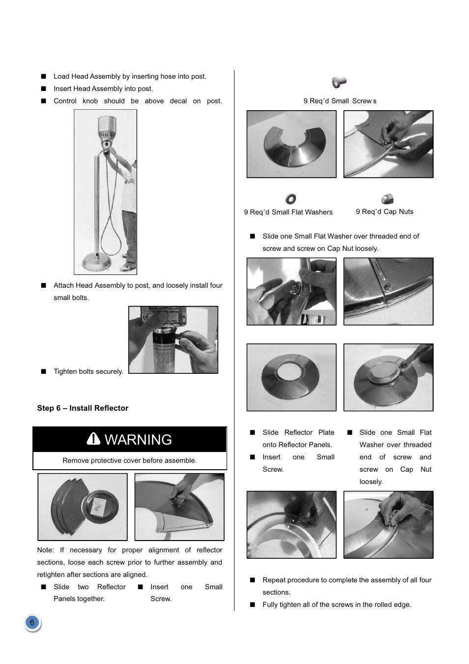 Garden Sun Heater HSS-NG-SS Natural Gas User Manual | Page 7 / 13