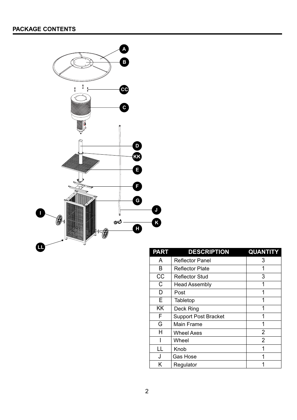 Garden Sun Heater HSS-A-FXPC Ratton Square User Manual | Page 2 / 20