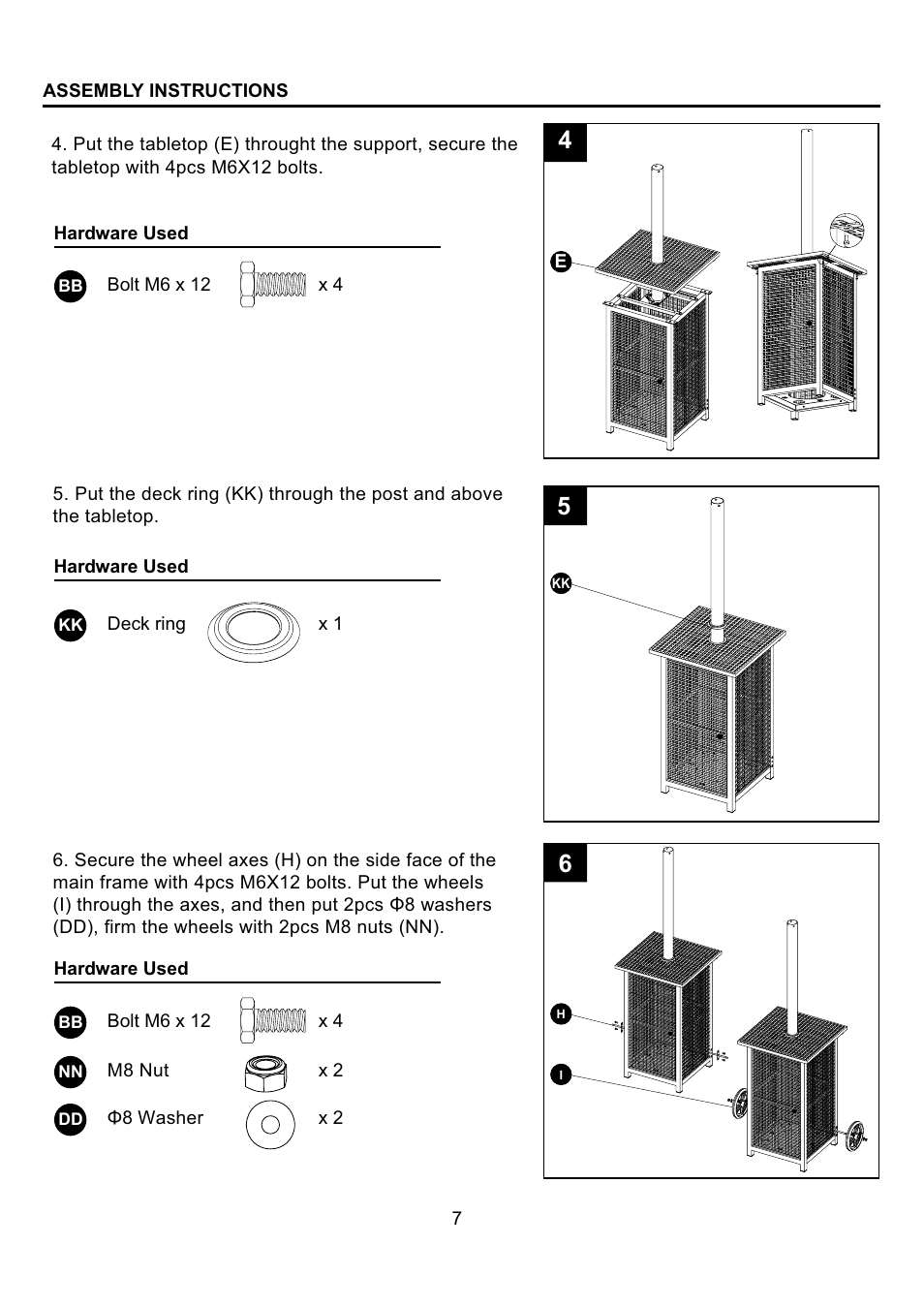 Garden Sun Heater HSS-A-FXPC Ratton Square User Manual | Page 7 / 20