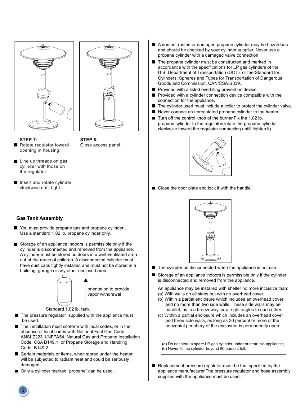 Garden Sun Heater HPS-C-PC Tabletop Heater User Manual | Page 7 / 10