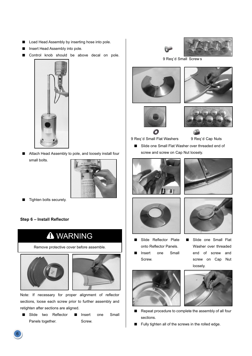 Garden Sun Heater HSS-A-SS THD-2010 User Manual | Page 7 / 26