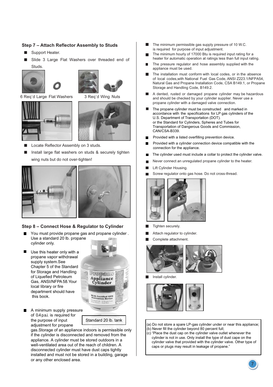 Garden Sun Heater HSS-A-SS THD-2010 User Manual | Page 8 / 26