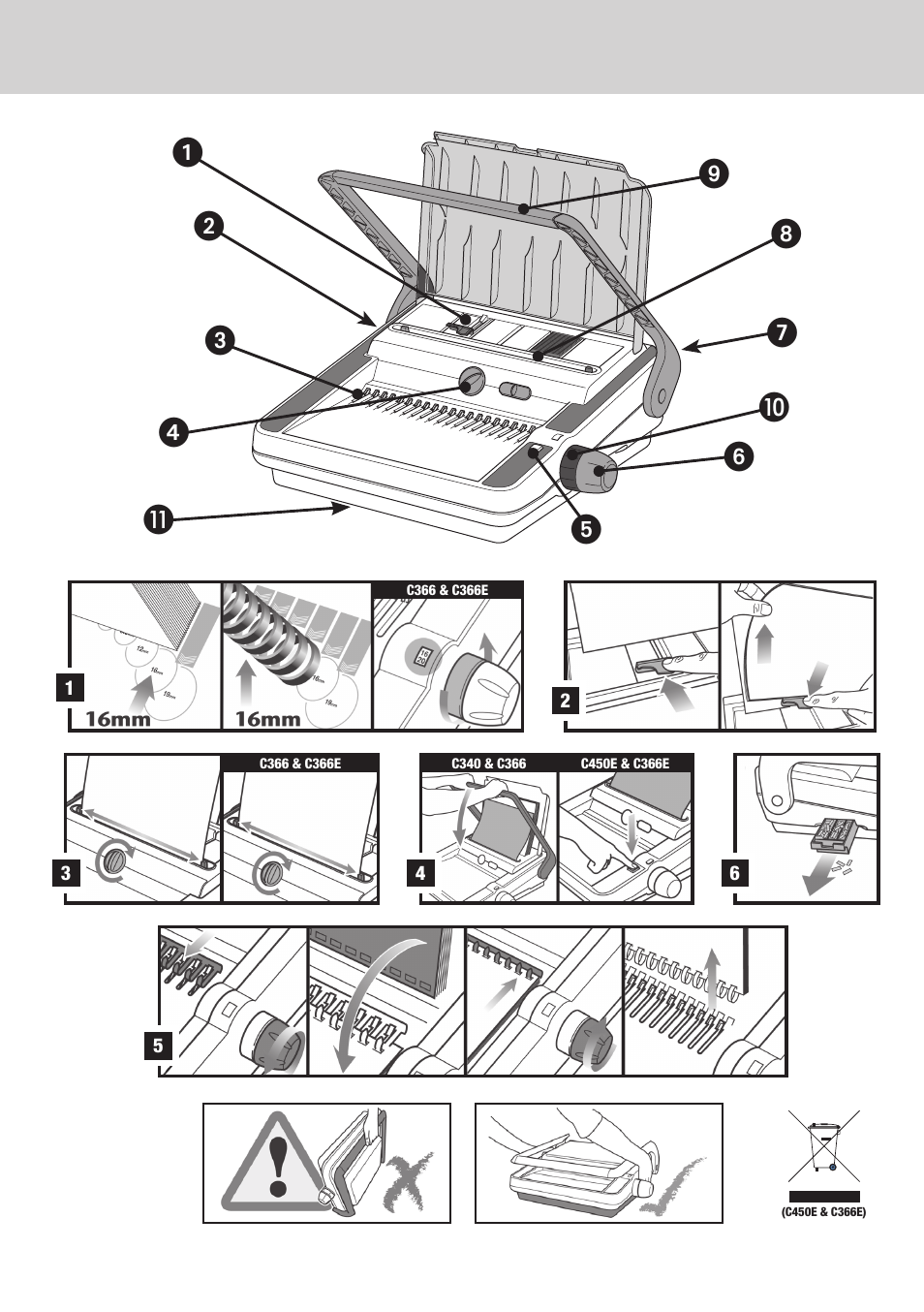 GBC C366E User Manual | Page 3 / 38