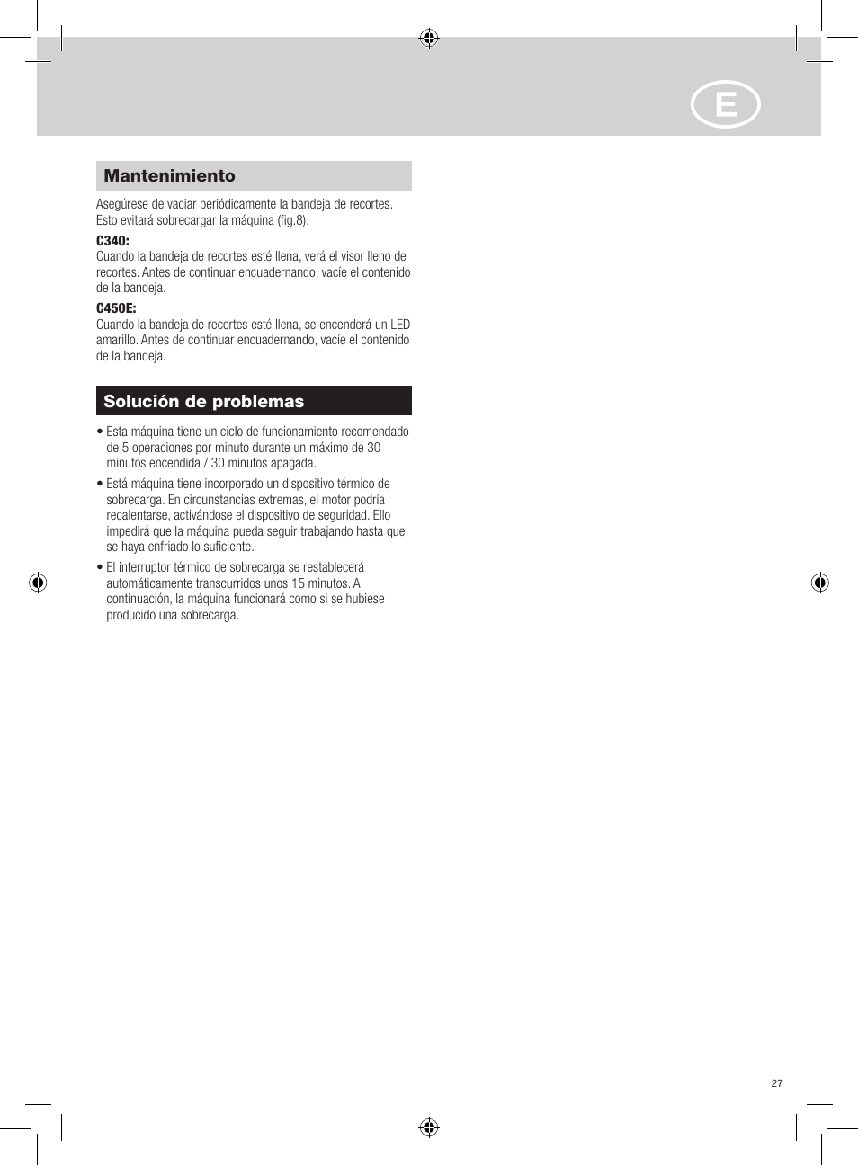 GBC C450E User Manual | Page 27 / 74