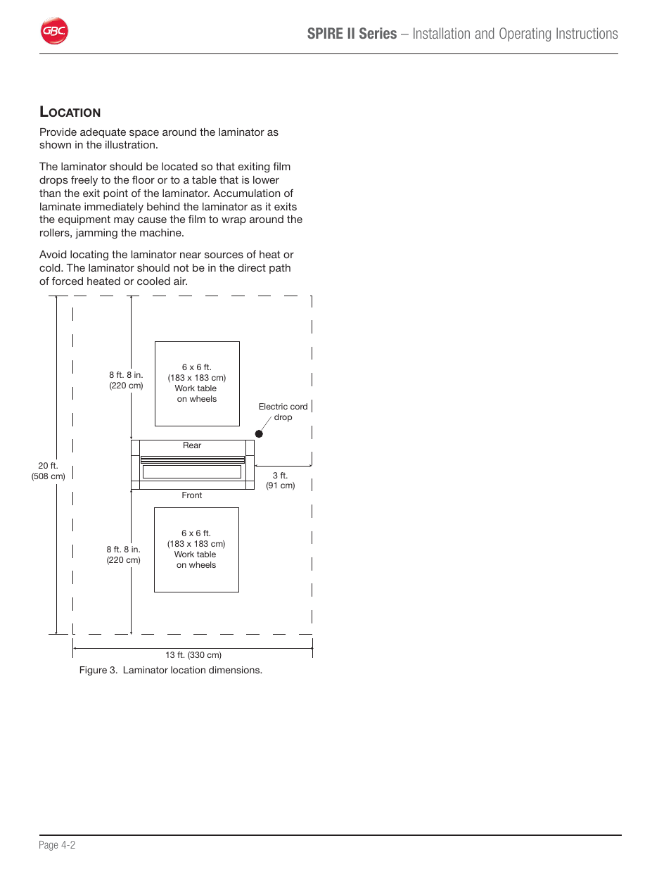 Location | GBC 64C User Manual | Page 14 / 44