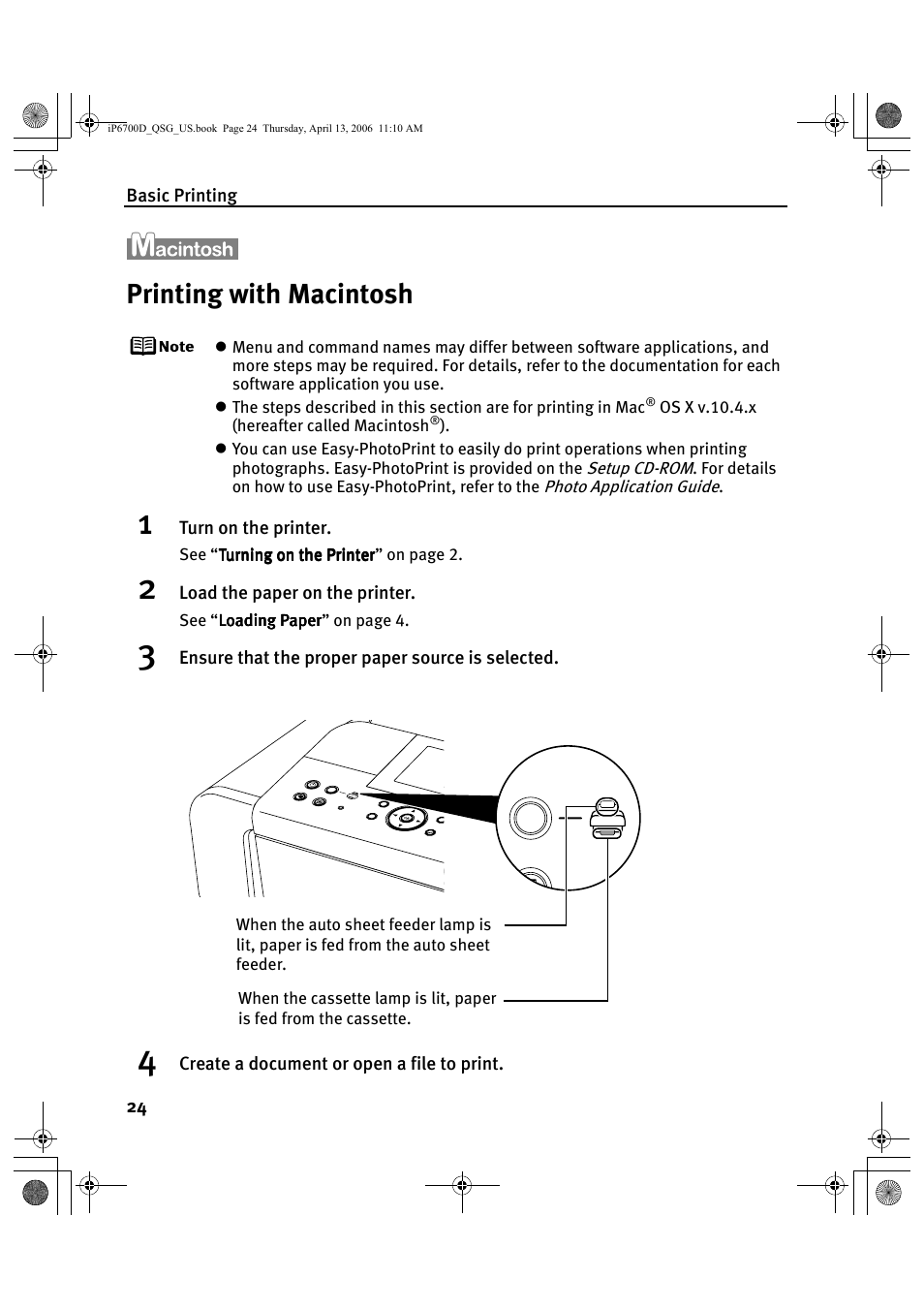 Printing with macintosh | Canon QT5-0385-V01 User Manual | Page 28 / 60