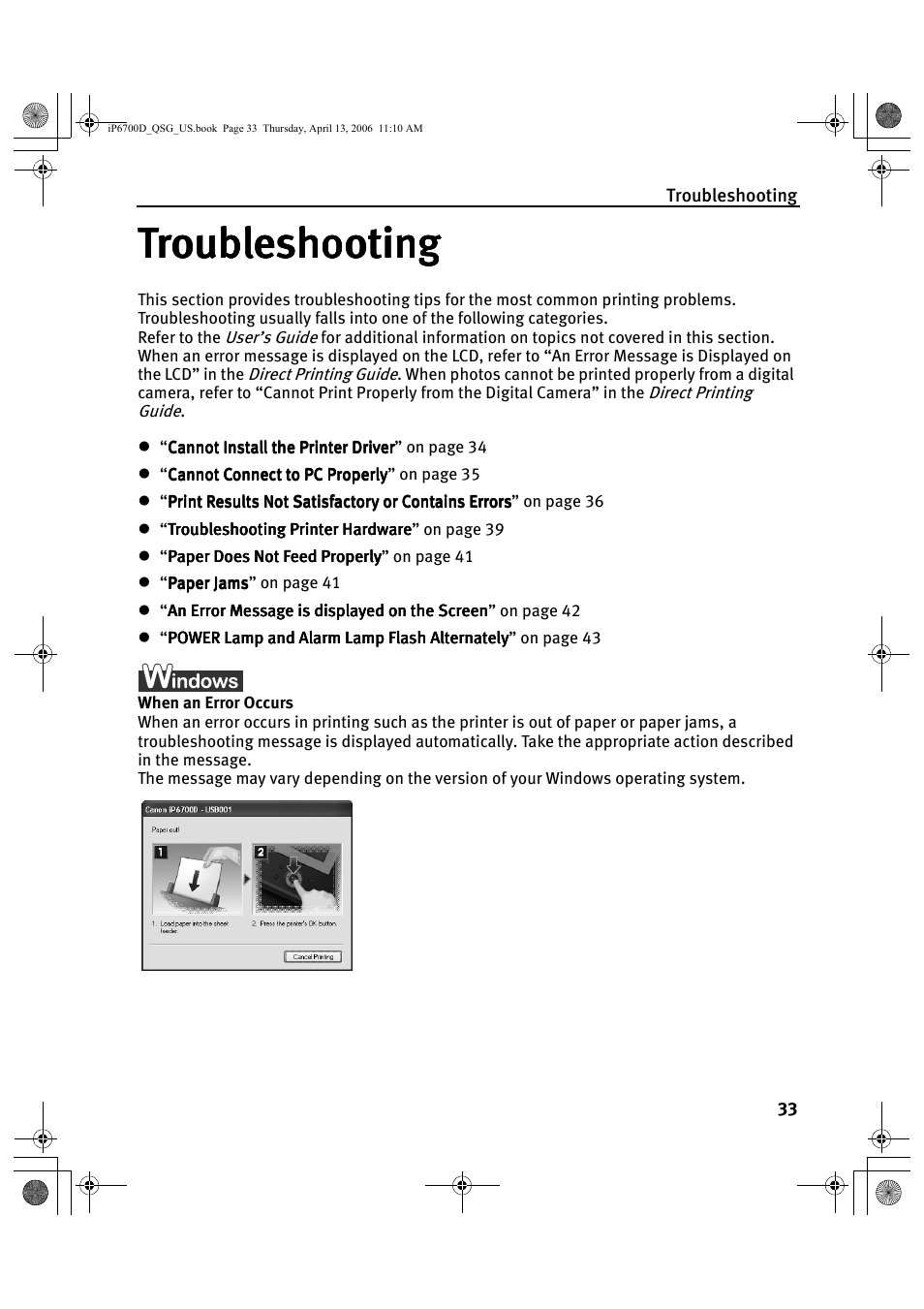 Troubleshooting | Canon QT5-0385-V01 User Manual | Page 37 / 60