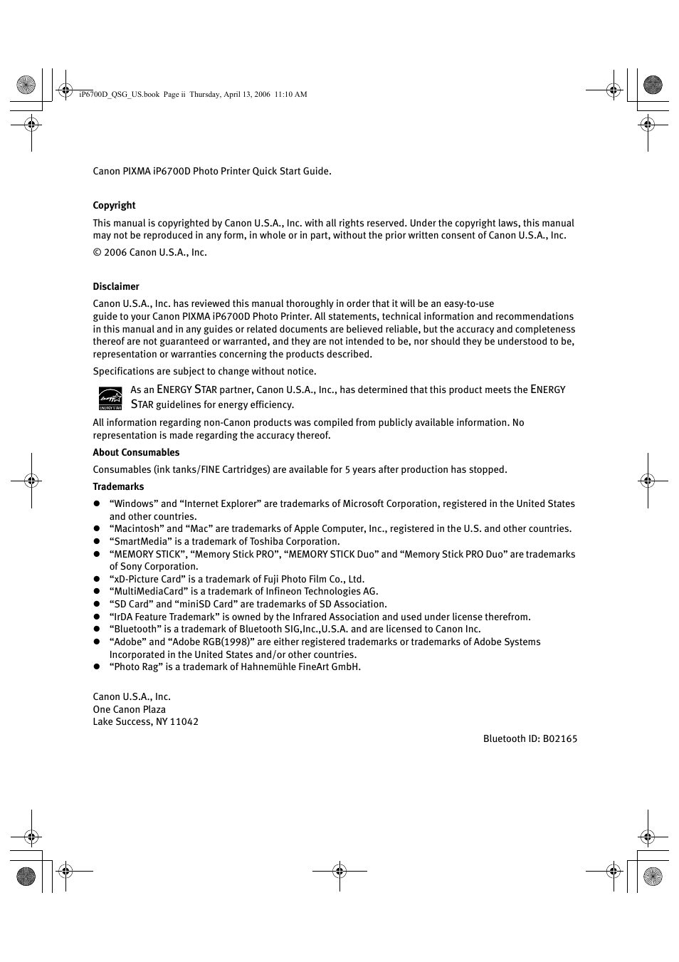 Canon QT5-0385-V01 User Manual | Page 4 / 60