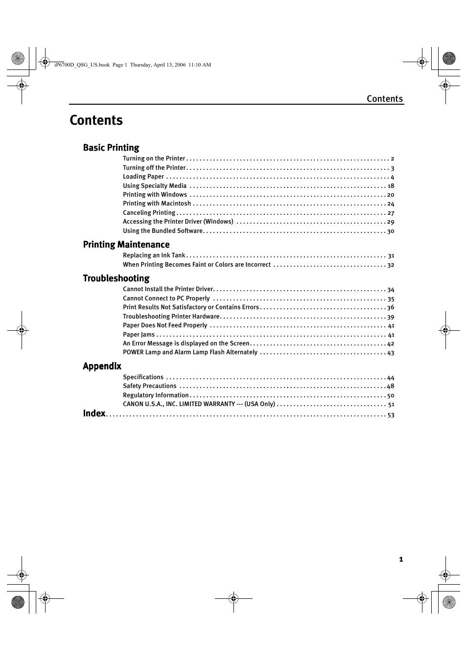 Canon QT5-0385-V01 User Manual | Page 5 / 60