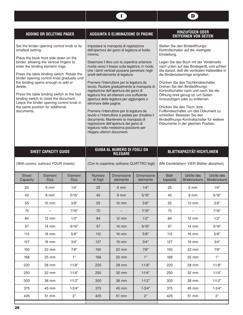 GBC PB2600 User Manual | Page 26 / 34