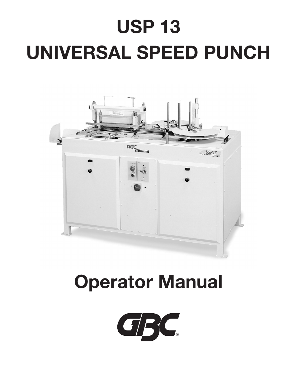 GBC Usp13 User Manual | 17 pages