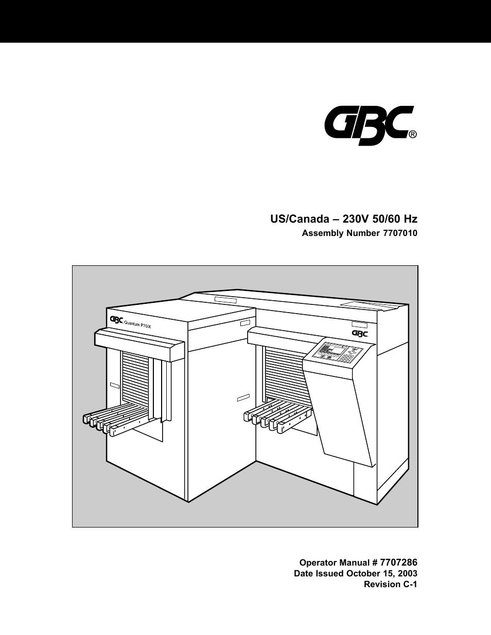 GBC P70ix User Manual | 27 pages