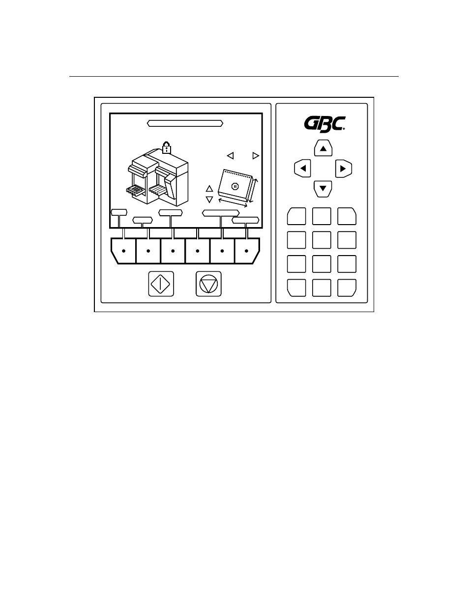 Home screen 5-2 | GBC P70ix User Manual | Page 15 / 27