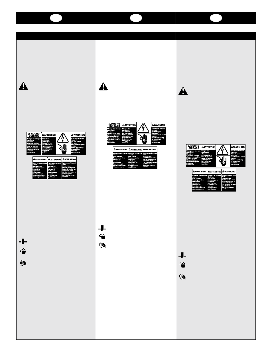 Nl f e | GBC MP2500ix User Manual | Page 3 / 58
