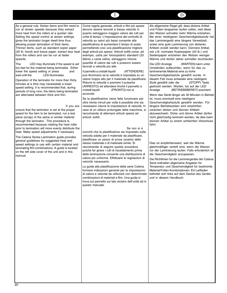 GBC Catenas User Manual | Page 43 / 53