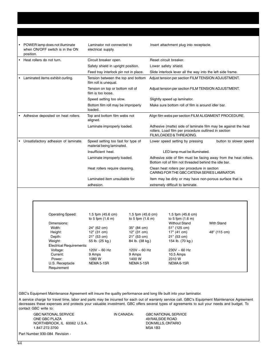 GBC Catenas User Manual | Page 47 / 53