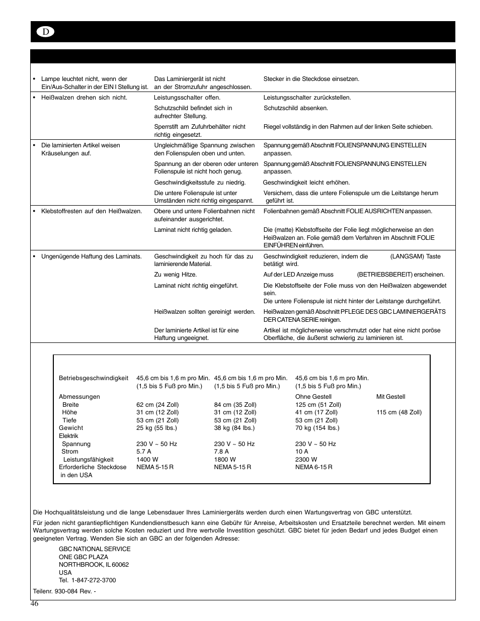 GBC Catenas User Manual | Page 49 / 53