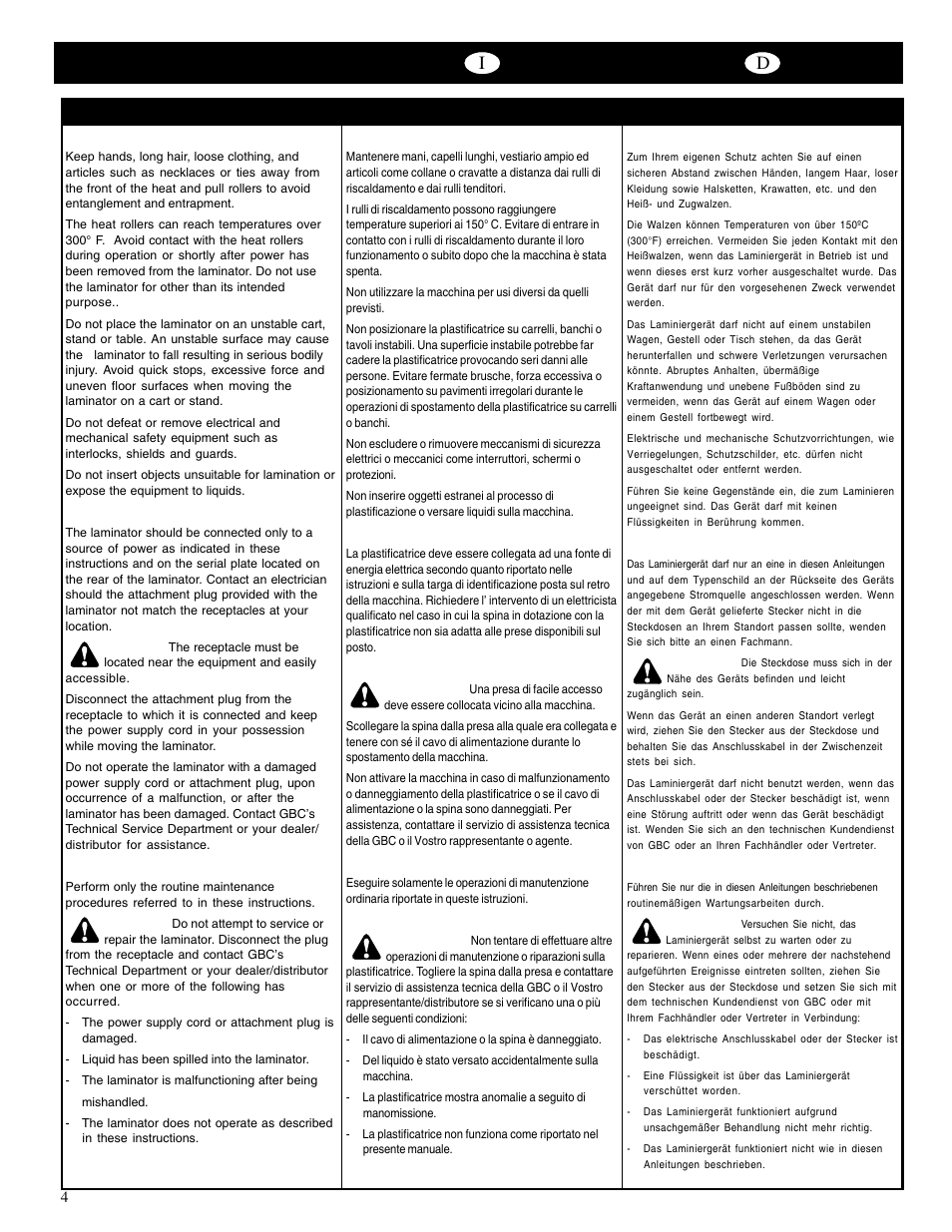 GBC Catenas User Manual | Page 7 / 53