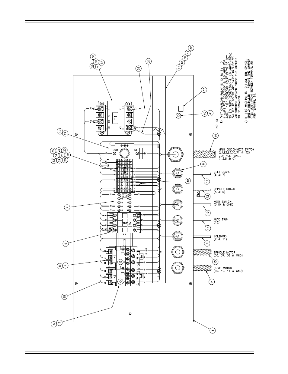 Power panel 3phase | GBC MS5 User Manual | Page 38 / 51