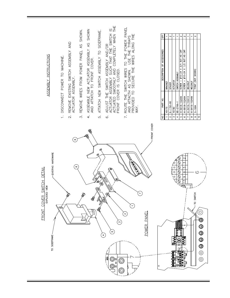 Belt guard switch replacement | GBC MS5 User Manual | Page 47 / 51