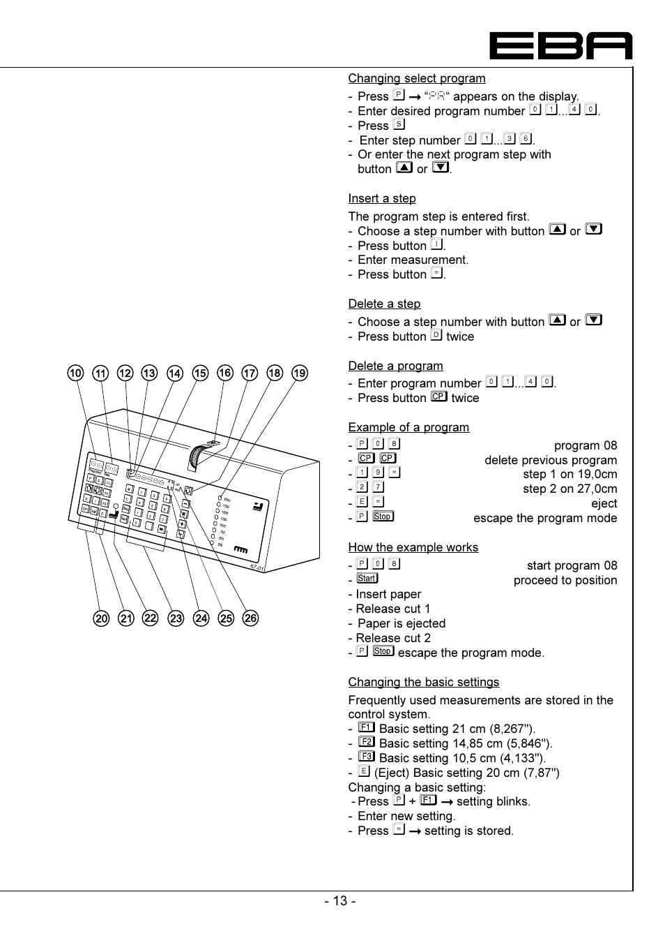 GBC EBA 721-05 LT User Manual | Page 13 / 24