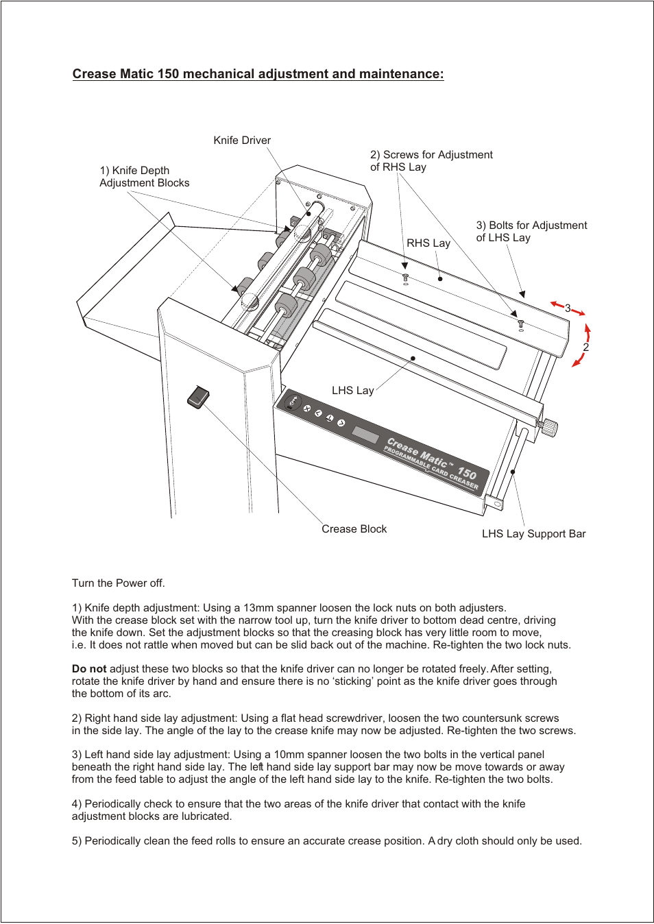 GBC 150 Creasematic User Manual | Page 5 / 10