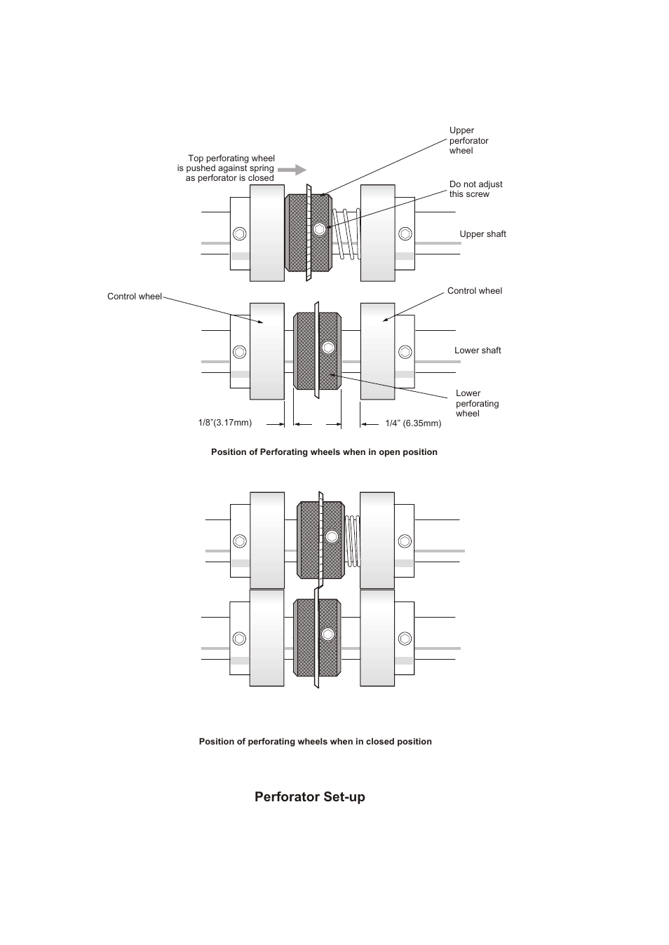 Perforator set-up | GBC 150 Creasematic User Manual | Page 9 / 10